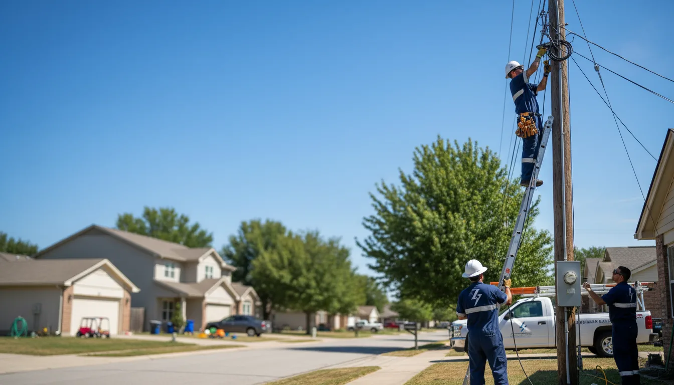 Residential electrician providing installation services in Bovill, ID